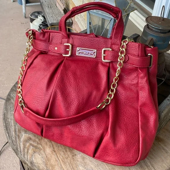 Olivia Joy Bags Olivia Joy Red Vegan Leather Bag Poshmark
